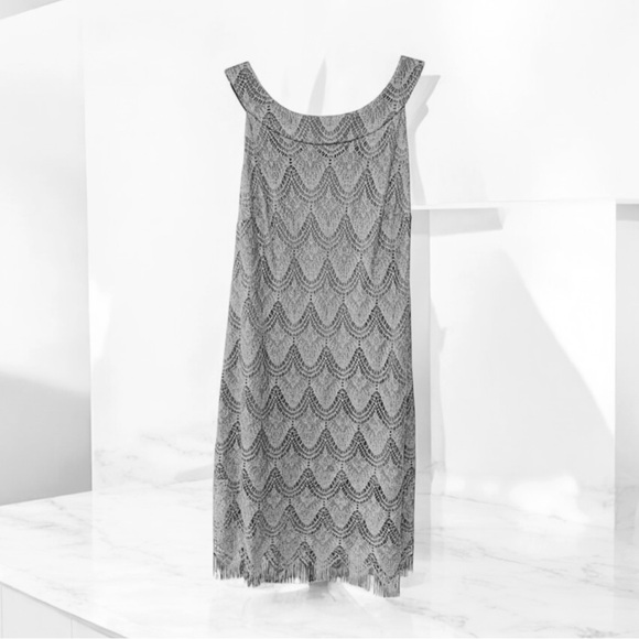 SL Fashions Metallic Lace Crochet Women’s Party Dress, 18W - Picture 5 of 6